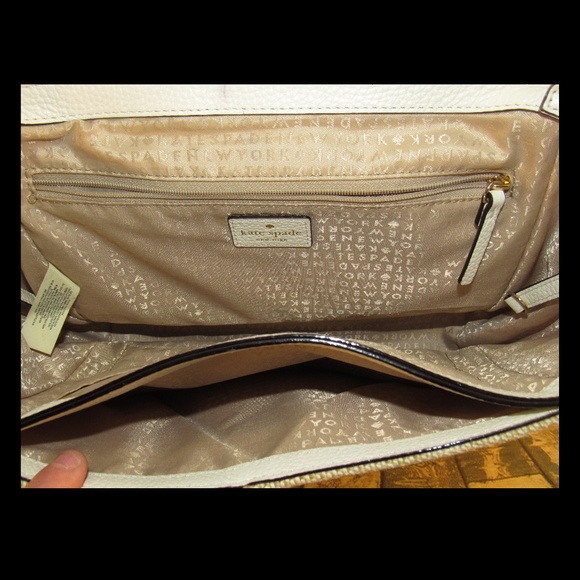 Kate Spade White Leather Straw Envelope Purse - Picture 2 of 8